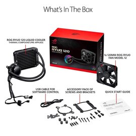 Изображение 5 Охлаждение для процессора Asus ROG Ryuo 1x120mm Aura OLED &ndash; 90RC0010-M0UAY0