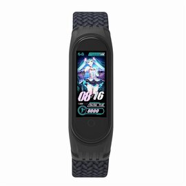 Зображення 2 Ремінець  Armorstandart Braided Solo Loop для Xiaomi Mi Band 6/5/4 Charcoal size S - ARM59179