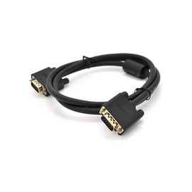 Зображення  Кабель мультимедійний Veggieg VG-1.5 VGA3+6,1,5m, male to male (папа-папа),OD-6.5mm, Black - YT-VGA(M)/(M)3+6VG-1.5