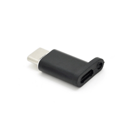 Зображення  Перехідник Veggieg Type-C(Male) - Micro-USB(Female), Black - TC-101