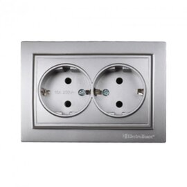 Зображення  Розетка ElectroHouse EH-2111P-ST без кришки
