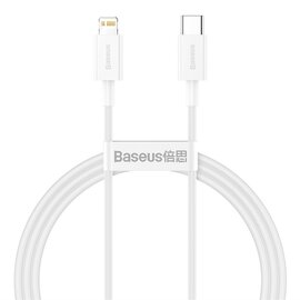 Зображення  Кабель Baseus Superior USB Type-C Apple Lightning 20 W 1m White - CATLYS-A02