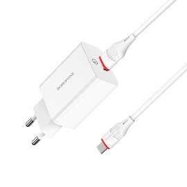 Зображення 3 Зарядний пристрій Borofone BA21A Long journey single port QC3.0 (Micro) White &ndash; BA21AMW