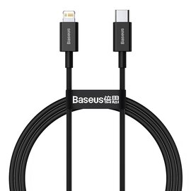 Изображение  Кабель Baseus Superior Fast Charging USB-C-Lightning, 2м Black - CATLYS-C01