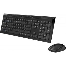 Зображення  Комплект мишка + клавіатура Rapoo 8210M Wireless Black