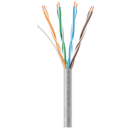 Зображення  Кабель вита пара Dialan UTP 5e 4x2x0.51 Cu внутр. (мідь) 50м (350МГц), Метрів в бухті: 50м.