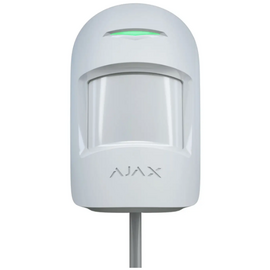 Зображення  Датчик руху Ajax MotionProtect Fibra White, Колір: білий