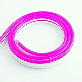 Зображення 2 LED гнучкий неон Prolum LF 2835-120 IP68 12V, pink на 2400 Лм, Колір світіння: розового