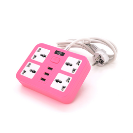 Зображення  Мережевий фільтр Voltronic ТВ-Т15 Pink 4 розеток