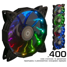Изображение 2 Охлаждение для корпуса Frime Iris LED Fan 12LED Auto Effect - FLF-HB120AUTO12