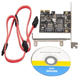 Зображення 4 Frime PCI-E to 2 x Sata III, ASM1061 &ndash; ECF-PCIEto2SATAIII.LP