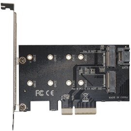 Изображение  Frime PCI-E x4 to M.2 (B&M Key) NGFF – ECF-PCIEtoSSD001.LP