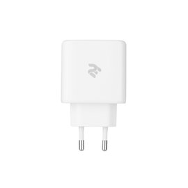 Зображення  Зарядний пристрій 2Е USB-C Wall Charger GaN 65W, white &ndash; 2E-WC3USB65W-W