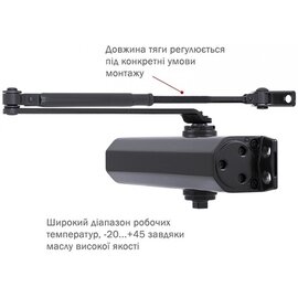 Зображення 2 Дотягувач Ryobi D-2055V BC STD Black до 100 кг, Колір корпусу: чорний