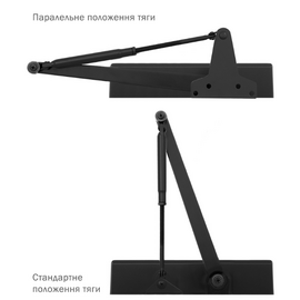 Изображение 5 Доводчик Ryobi D-2550 BC UNIV Black до 1100 мм, Цвет корпуса: черный