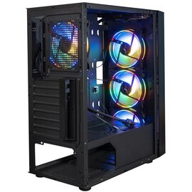 Зображення 5 Корпус Frime Nucleus Black USB 3.0 no PS&nbsp;&ndash; Nucleus-U3-GLS-4DTRMLT16.6WP