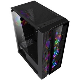 Зображення 6 Корпус Frime Nucleus Black USB 3.0 no PS&nbsp;&ndash; Nucleus-U3-GLS-4DTRMLT16.6WP