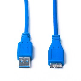 Зображення 2 Кабель ProLogix USB 3.0 AM/MicroBM, 1,8м, blue - PR-USB-P-12-30-18m