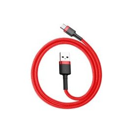 Зображення  Кабель Baseus Cafule Cable USB For Type-C 3A 0.5m Red+Red - CATKLF-A09