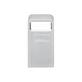 Зображення 2 USB флеш накопичувач Kingston DataTraveler Micro USB 3.2 Metal Silver 128GB - DTMC3G2/128GB