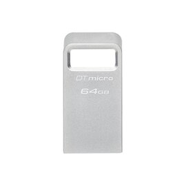 Зображення 2 USB флешка Kingston DataTraveler Micro USB 3.2 Metal Silver 64GB - DTMC3G2/64GB