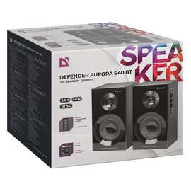 Зображення 4 Акустична система 2.0 Defender Aurora S40 Bluetooth Black &mdash; 65240