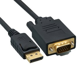 Изображение 2 Кабель мультимедийный Value DisplayPort M - VGA M, 1.8м, Black - S0199