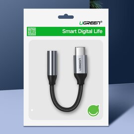 Зображення 4 Ugreen AV142 Type C - AUX 3.5мм M/F 0.10м Black - 30632