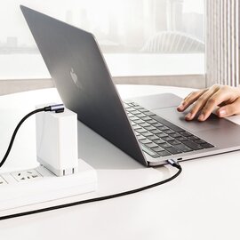 Зображення 5 Кабель Ugreen US255 USB 2.0&nbsp;Type-C M-M,&nbsp;2 м, (60W) Black+Grey - 50125