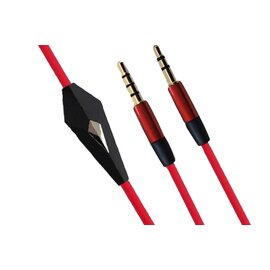 Изображение  Аудио кабель Value AUX Audio TRRS - TRS 3.5 мм Male/Male 1.2м Red - B00666