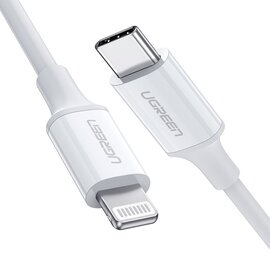 Зображення 2 Кабель Ugreen&nbsp;US171 USB 2.0&nbsp;Type-C M-Lightning M,&nbsp;2 м,&nbsp;3A White - 60749