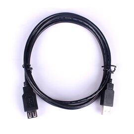 Зображення 2 Кабель Kingda USB AM-AF, 2.0 м, Black - KDUSB2004-2M