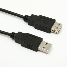 Зображення 3 Кабель Kingda USB AM-AF, 2.0 м, Black - KDUSB2004-2M