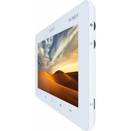Зображення 6 Домофонний комплект Slinex SM-07MHD White + ML-16HD Black сенсорні кнопки, Колір (домофон + панель): білий + чорний