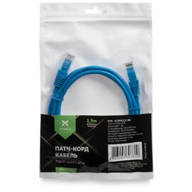 Изображение 3 Патч-корд витая пара Vinga VCPPCC1.5B UTP Cat.5e (1.5 м) Cu blue