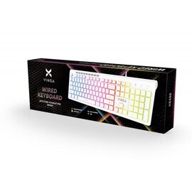 Зображення 4 Клавіатура Vinga KB-460 White