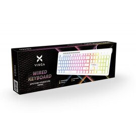 Зображення 6 Клавіатура Vinga KB-460 White