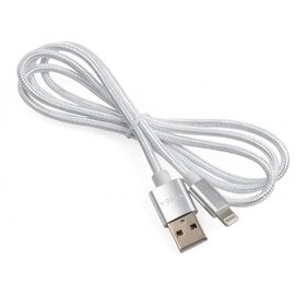 Зображення 3 Кабель Vinga USB 2.0 AM to Lightning 1m nylon Silver - VCPDCLNB1S