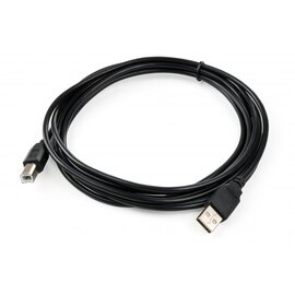 Зображення  Кабель для принтера Vinga USB 2.0 AM/BM 3.0 м - VCPDCAMBM3.0BK