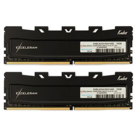 Зображення  Оперативна пам`ять eXceleram Kudos Black DDR4 2x8192Mb 3200MHz — EKBLACK4163216AD