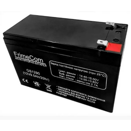 Зображення  Свинцево-кислотний акумулятор FrimeCom FGS1290. 12V 9Ah