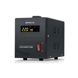 Изображение  Стабилизатор напряжения REAL-EL STAB Energy-1000 (EL122400012) 1000 ВА