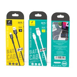 Зображення 2 Кабель SkyDolphin S07L TPE High Elastic Line USB - Lightning 1м, Black - USB-000594