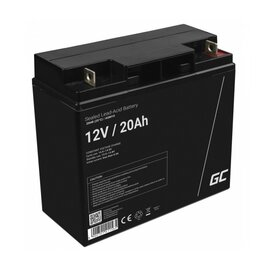 Изображение  Свинцово-кислотный аккумулятор Green Cell AGM10, 12V 20Ah, Емкость (Ач): 20 Ач