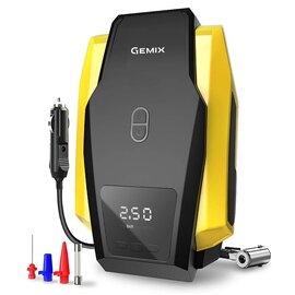 Зображення  Компресор автомобільний Gemix Model G Black/Yellow, 12В