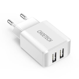 Зображення  Зарядний пристрій Choetech 2USBх2A White &ndash; C0030