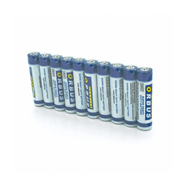 Зображення  Батарейка Orbus Zinc Carbon 1.5V AAA/LR03, 10 шт.