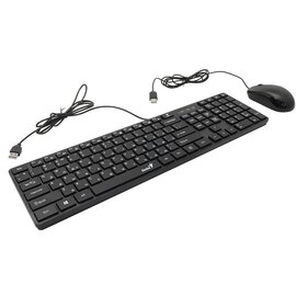 Зображення 3 Комплект мишка + клавіатура Genius C-126 SlimStar Ukr USB Black - 31330007407