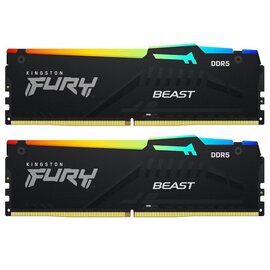 Изображение  Модуль памяти Kingston Fury Beast RGB DDR5 2x16384Mb 5600MHz &mdash; KF556C36BBEAK2-32