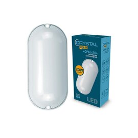 Зображення  LED світильник Crystal Gold DNL-029 20W IP 54 Opal для приміщень
